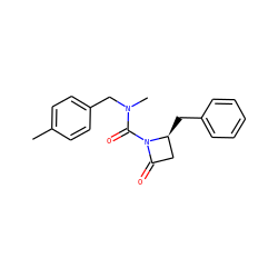 Cc1ccc(CN(C)C(=O)N2C(=O)C[C@@H]2Cc2ccccc2)cc1 ZINC000013780497