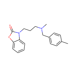 Cc1ccc(CN(C)CCCn2c(=O)oc3ccccc32)cc1 ZINC000042989000