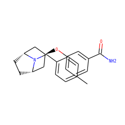 Cc1ccc(CN2[C@H]3CC[C@@H]2C[C@@H](Oc2cccc(C(N)=O)c2)C3)cc1 ZINC000101366352