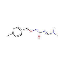 Cc1ccc(CONC(=O)/N=C/N(C)C)cc1 ZINC000017837319