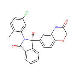 Cc1ccc(Cl)cc1N1C(=O)c2ccccc2[C@]1(O)c1ccc2c(c1)NC(=O)CO2 ZINC000035901762