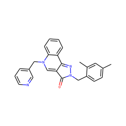 Cc1ccc(Cn2nc3c4ccccc4n(Cc4cccnc4)cc-3c2=O)c(C)c1 ZINC000299823761
