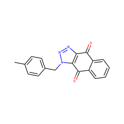 Cc1ccc(Cn2nnc3c2C(=O)c2ccccc2C3=O)cc1 ZINC000000384290