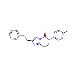 Cc1ccc(N2CCc3nc(COc4ccccc4)cn3C2=O)nc1 ZINC000203779033