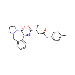 Cc1ccc(NC(=O)C[C@@H](C)C(=O)N[C@@H]2C(=O)N3CCCN3Cc3ccccc32)cc1 ZINC001772652502