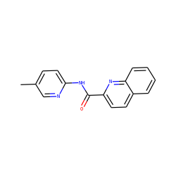 Cc1ccc(NC(=O)c2ccc3ccccc3n2)nc1 ZINC000000302104