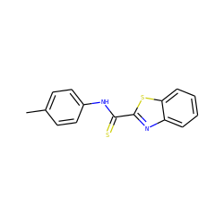 Cc1ccc(NC(=S)c2nc3ccccc3s2)cc1 ZINC000000458629