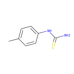 Cc1ccc(NC(N)=S)cc1 ZINC000005781285
