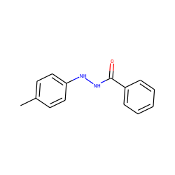 Cc1ccc(NNC(=O)c2ccccc2)cc1 ZINC000003048056