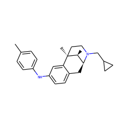 Cc1ccc(Nc2ccc3c(c2)[C@@]2(C)CCN(CC4CC4)[C@@H](C3)[C@@H]2C)cc1 ZINC000027987917