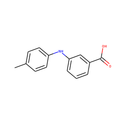 Cc1ccc(Nc2cccc(C(=O)O)c2)cc1 ZINC000066078767