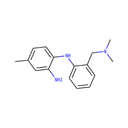 Cc1ccc(Nc2ccccc2CN(C)C)c(N)c1 ZINC000028570246