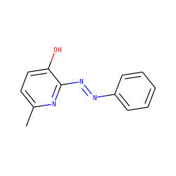 Cc1ccc(O)c(N=Nc2ccccc2)n1 ZINC000013557614