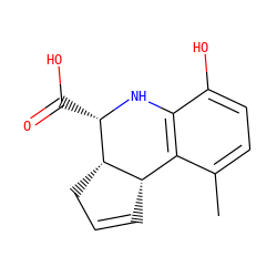 Cc1ccc(O)c2c1[C@@H]1C=CC[C@@H]1[C@H](C(=O)O)N2 ZINC000062241698