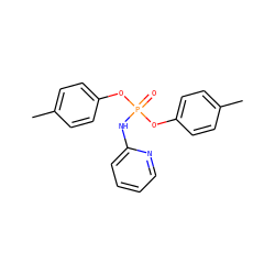 Cc1ccc(OP(=O)(Nc2ccccn2)Oc2ccc(C)cc2)cc1 ZINC000012561125