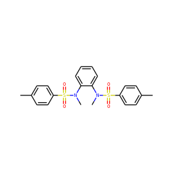 Cc1ccc(S(=O)(=O)N(C)c2ccccc2N(C)S(=O)(=O)c2ccc(C)cc2)cc1 ZINC000000636919