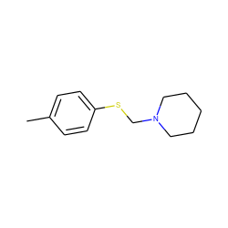 Cc1ccc(SCN2CCCCC2)cc1 ZINC000001688836