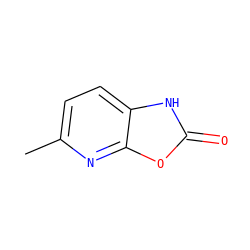Cc1ccc2[nH]c(=O)oc2n1 ZINC000026724637