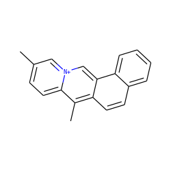 Cc1ccc2c(C)c3ccc4ccccc4c3c[n+]2c1 ZINC000001718909