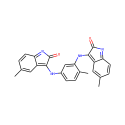 Cc1ccc2c(c1)=C(Nc1ccc(C)c(NC3=c4cc(C)ccc4=NC3=O)c1)C(=O)N=2 ZINC000653909240
