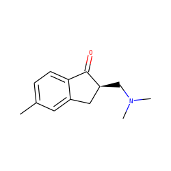 Cc1ccc2c(c1)C[C@H](CN(C)C)C2=O ZINC000299829629