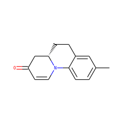 Cc1ccc2c(c1)CC[C@H]1CC(=O)C=CN21 ZINC000000022625