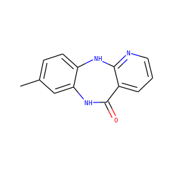 Cc1ccc2c(c1)NC(=O)c1cccnc1N2 ZINC000000382847