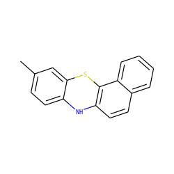 Cc1ccc2c(c1)Sc1c(ccc3ccccc13)N2 ZINC000001671866