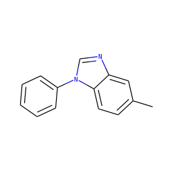 Cc1ccc2c(c1)ncn2-c1ccccc1 ZINC000013782578
