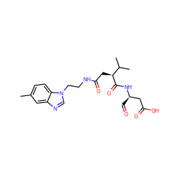 Cc1ccc2c(c1)ncn2CCNC(=O)C[C@H](C(=O)N[C@H](C=O)CC(=O)O)C(C)C ZINC000058582700