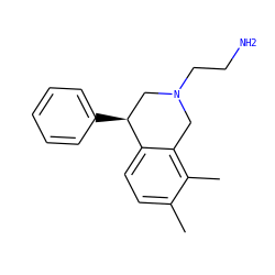 Cc1ccc2c(c1C)CN(CCN)C[C@@H]2c1ccccc1 ZINC000036184649