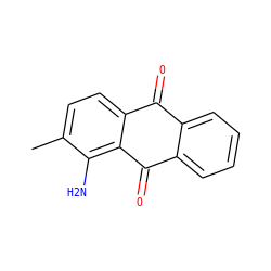 Cc1ccc2c(c1N)C(=O)c1ccccc1C2=O ZINC000003873990