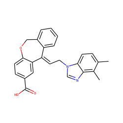Cc1ccc2c(ncn2C/C=C2\c3ccccc3COc3ccc(C(=O)O)cc32)c1C ZINC000013727138