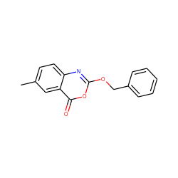 Cc1ccc2nc(OCc3ccccc3)oc(=O)c2c1 ZINC000000022780