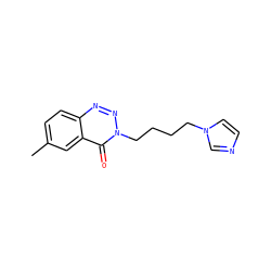 Cc1ccc2nnn(CCCCn3ccnc3)c(=O)c2c1 ZINC000026377872