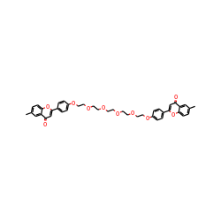 Cc1ccc2oc(-c3ccc(OCCOCCOCCOCCOCCOc4ccc(-c5cc(=O)c6cc(C)ccc6o5)cc4)cc3)cc(=O)c2c1 ZINC000049614860
