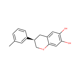 Cc1cccc([C@@H]2COc3cc(O)c(O)cc3C2)c1 ZINC000028875503