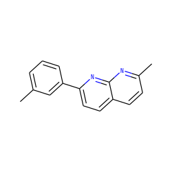 Cc1cccc(-c2ccc3ccc(C)nc3n2)c1 ZINC000028826038