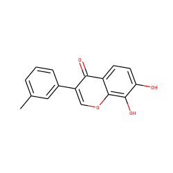 Cc1cccc(-c2coc3c(O)c(O)ccc3c2=O)c1 ZINC000028875619