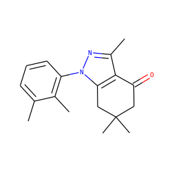 Cc1cccc(-n2nc(C)c3c2CC(C)(C)CC3=O)c1C ZINC000299831009