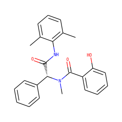 Cc1cccc(C)c1NC(=O)[C@@H](c1ccccc1)N(C)C(=O)c1ccccc1O ZINC000000994939