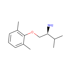 Cc1cccc(C)c1OC[C@@H](N)C(C)C ZINC000004475257