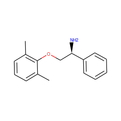 Cc1cccc(C)c1OC[C@@H](N)c1ccccc1 ZINC000013529809