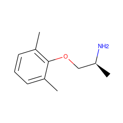 Cc1cccc(C)c1OC[C@H](C)N ZINC000000057062