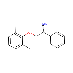 Cc1cccc(C)c1OC[C@H](N)c1ccccc1 ZINC000013529807