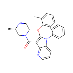 Cc1cccc(C)c1Oc1c(C(=O)N2CCN[C@@H](C)C2)c2ncccc2n1-c1ccccc1 ZINC000072178286