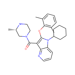 Cc1cccc(C)c1Oc1c(C(=O)N2CCN[C@@H](C)C2)c2ncccc2n1C1CCCCC1 ZINC000072183875