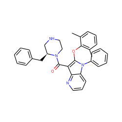 Cc1cccc(C)c1Oc1c(C(=O)N2CCNC[C@@H]2Cc2ccccc2)c2ncccc2n1-c1ccccc1 ZINC000072182733