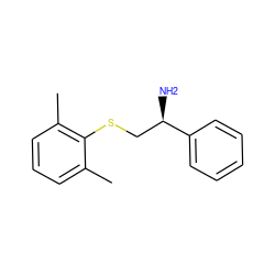 Cc1cccc(C)c1SC[C@@H](N)c1ccccc1 ZINC000040836066