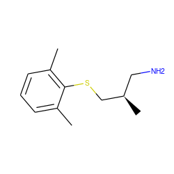 Cc1cccc(C)c1SC[C@H](C)CN ZINC000034061799
